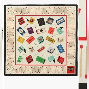 Kate Spade Multicolor Graphic Silk Scarf